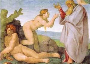 Adam & Eve by Michelangelo